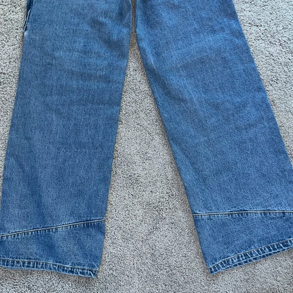LIQUID LAGOON Y2K WIDE LEG DENIM JNCO STYLE  HEAVY BAGGY SKATER JEANS 30/32
